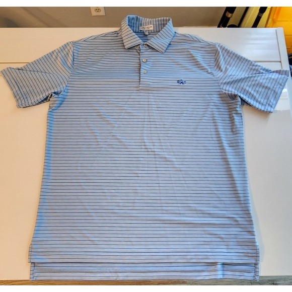 Peter Millar Other - Peter Millar Polo Men Large Summer‎ Comfort Blue Striped